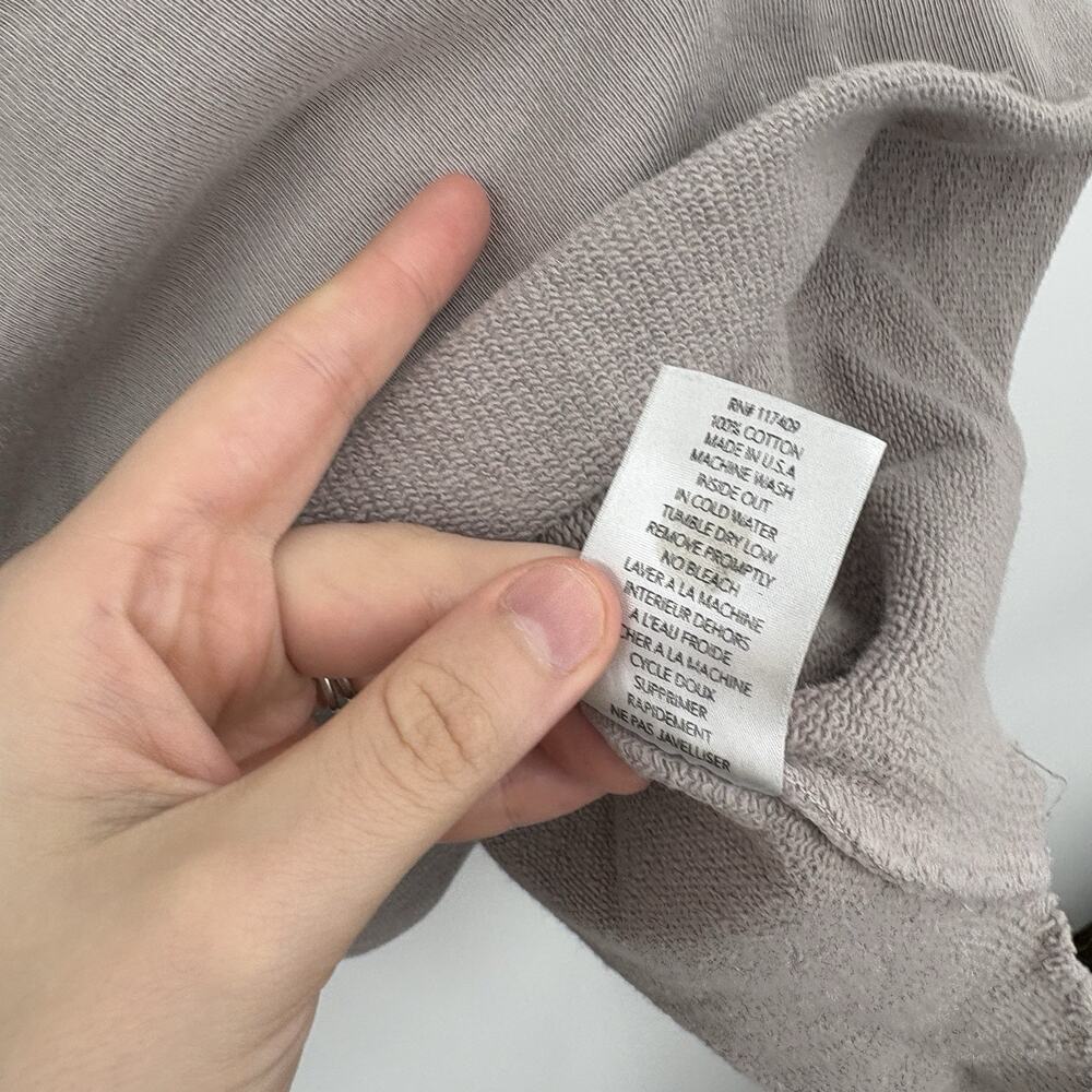 Frank & Eileen Capelet Sweatshirt One Size Minimalist Lounge Luxury Capsule Soft - Picture 9 of 10